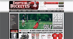 Desktop Screenshot of everythingbuckeyestore.com