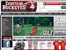 Tablet Screenshot of everythingbuckeyestore.com